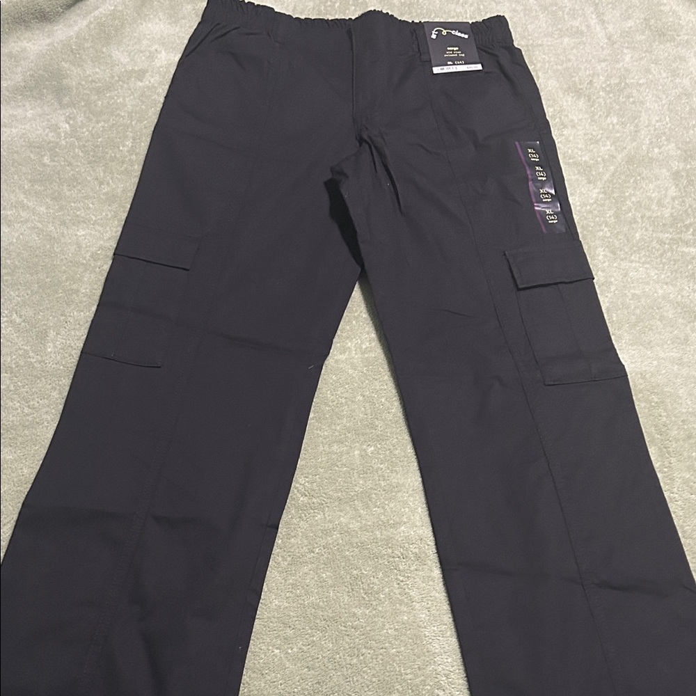 Art Class Kids Black Cargo Pants - Picture 2 of 3